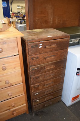 Lot 763 - Wooden chest of drawers and workshop contents