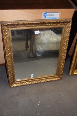 Lot 818 - Gilt framed rectangular wall mirror