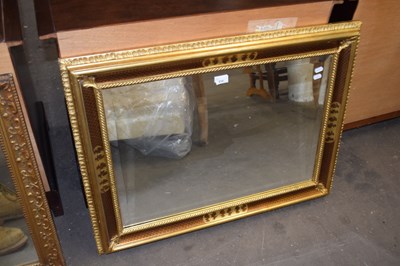 Lot 819 - Gilt framed rectangular wall mirror
