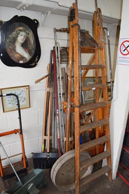 Lot 839 - Two folding step ladders and a large quantity...