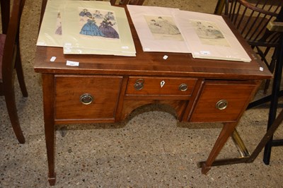 Lot 297 - Small late 19th Century mahogany three drawer...