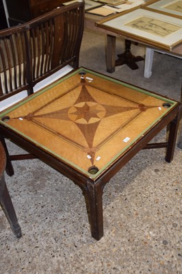 Lot 322 - Modern coffee table, the top inlaid with a...