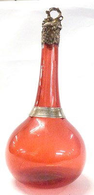 Lot 361A - A ruby coloured glass decanter late 19th...