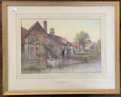 Lot 73 - James Aitken RA (British,1853-1935) 'Cottages...