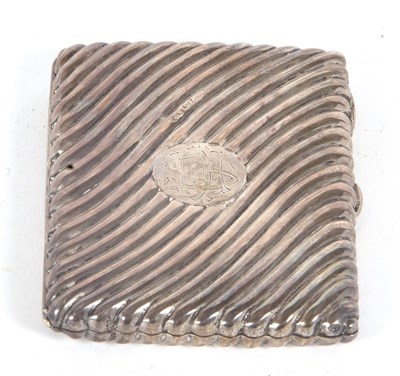 Lot 4 - A Victorian silver Aide Memoire card case of...