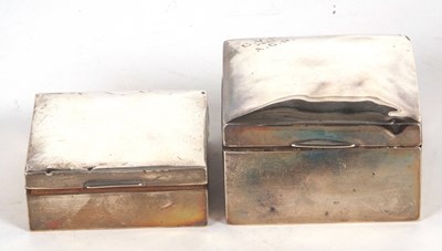 Lot 23 - Mixed Lot:  Two silver cigarette/boxes of...