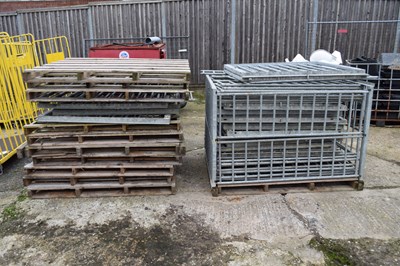 Lot 259 - Large quantity of approx 11 galvanised stillages