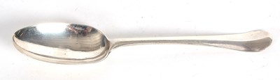 Lot 74 - A George II Hanoverian tablespoon, London 1739,...