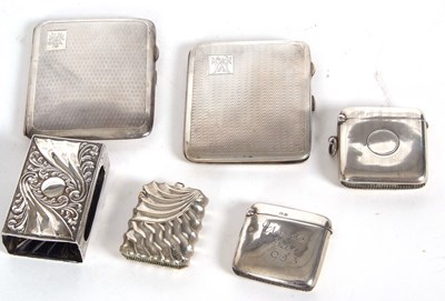 Lot 111 - Mixed Lot:  Two Art Deco hallmarked silver...