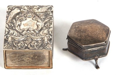 Lot 112 - Mixed Lot:  Victorian large embossed silver...