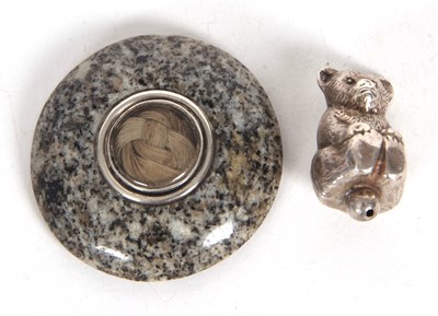 Lot 142 - Mixed Lot: Victorian granite dome shaped...