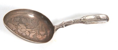 Lot 148 - A George IV silver caddy spoon, the egg shaped...