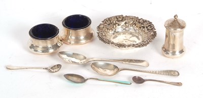 Lot 172 - Mixed Lot: An Edwardian three piece condiment...