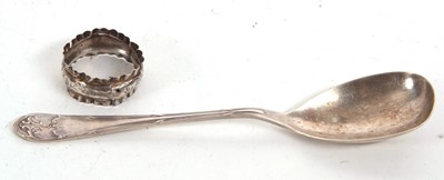 Lot 178 - Mixed Lot: George V silver serving spoon,...