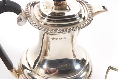 Lot 183 - A four piece silver tea and coffee service of...