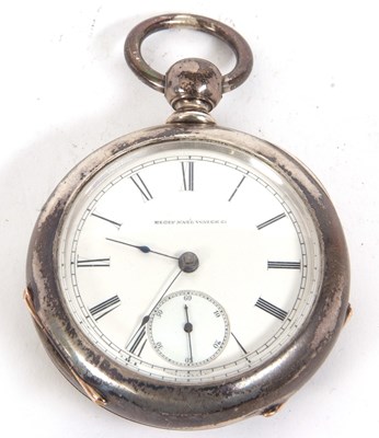 Lot 244 - A white metal Elgin pocket watch stamped on...