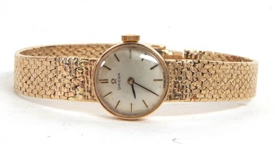 Lot 377 - A 9ct gold lady's Omega wristwatch with box,...