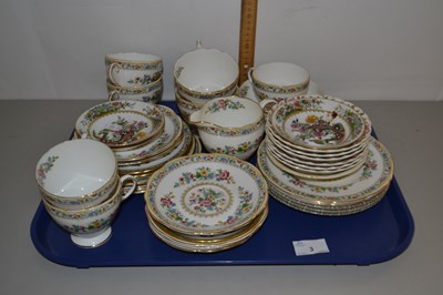 Lot 3 - Quantity of Ming Rose tea wares