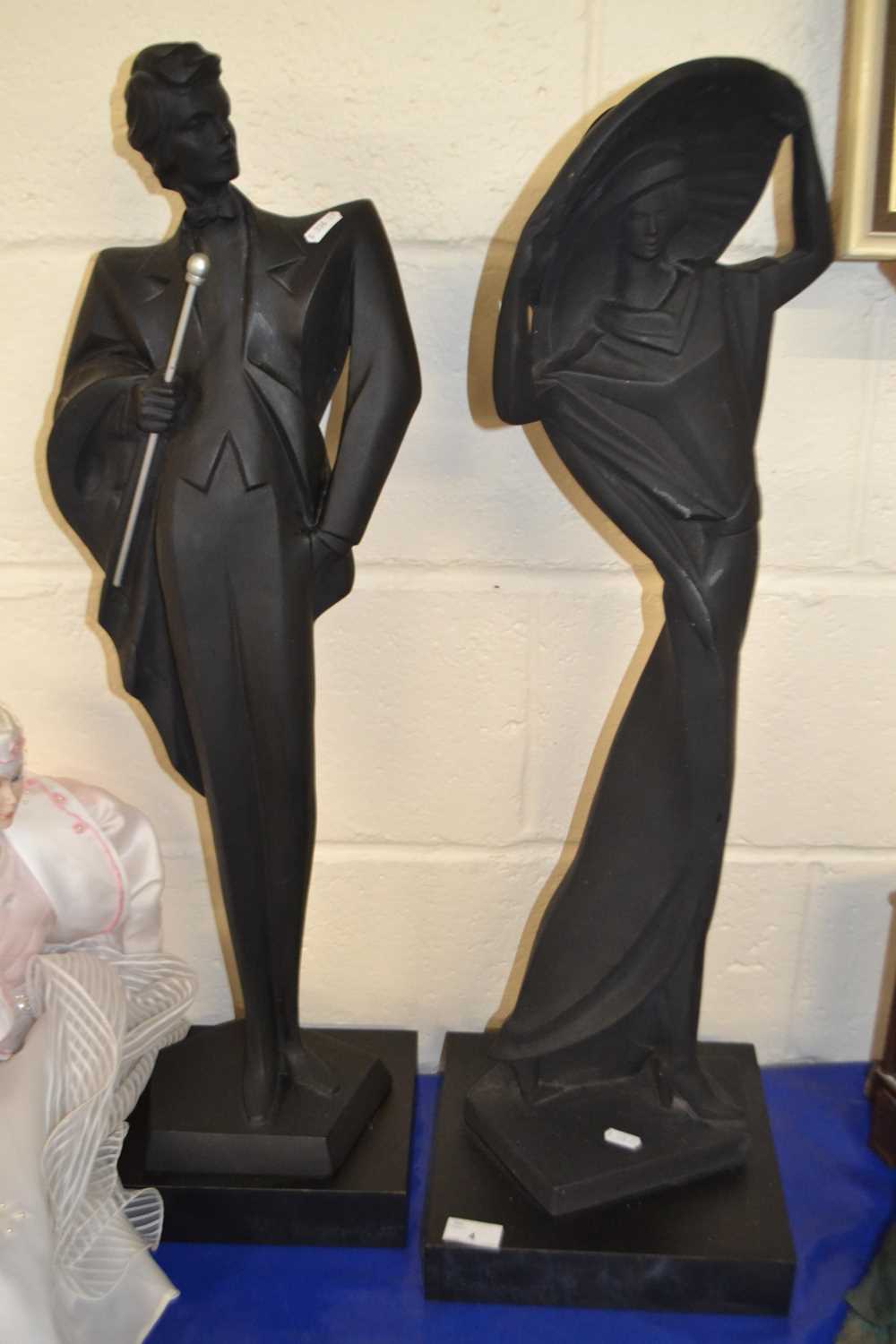 Lot 4 - Austin Sculptures, a pair of figures of a...