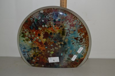 Lot 5 - Modern Art Glass panel, unsigned