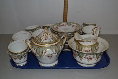 Lot 11 - 19th Century Staffordshire gilt and floral...