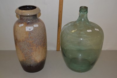 Lot 28 - Glass carboy together with a West German...