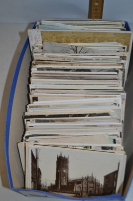 Lot 51 - A shoe box of assorted postcards