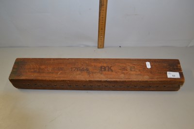 Lot 53 - A vintage wooden cigar press marked to the...