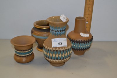 Lot 62 - Group of four various small Doulton vases