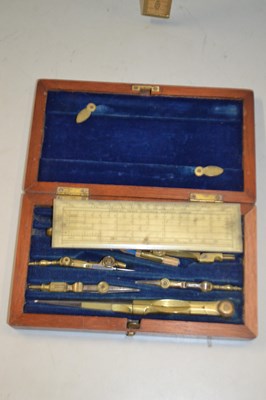 Lot 108 - Cased technical drawing set