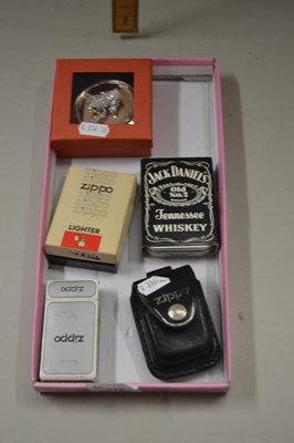 Lot 116 - Mixed Lot: Zippo lighters together with a frog...