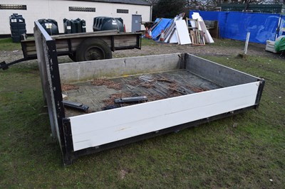 Lot 300 - Flat bed Ford Transit with drop down sides