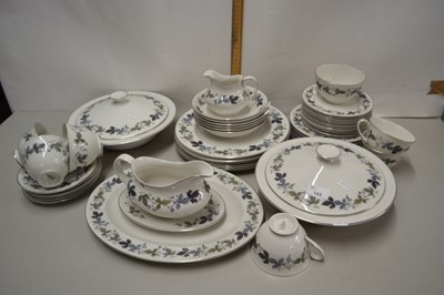 Lot 143 - Quantity of Royal Doulton burgundy table wares