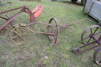 Lot 302 - Vintage iron horse-drawn plough or cultivator...