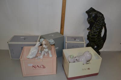 Lot 166 - Mixed Lot: Small Nao and Lladro models...