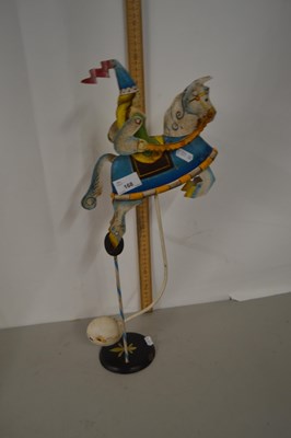 Lot 168 - Gravity balance model of a horse and rider