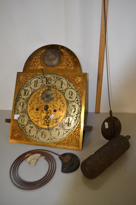 Lot 182 - Long case clock movement for restoration...