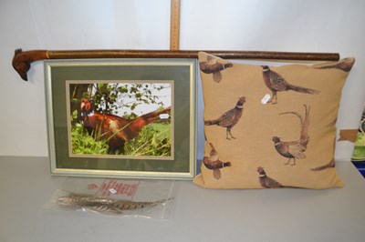 Lot 185 - Mixed Lot: Coloured print of a pheasant, a...