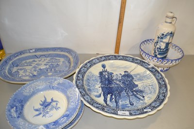 Lot 198 - Collection of various assorted blue and white...