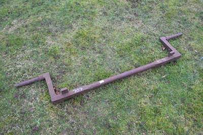 Lot 307 - Vintage iron axle, 177cm wide