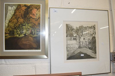 Lot 257 - Anna Garton, two artists proof prints, framed...