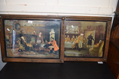 Lot 272 - Two coloured prints of interior scenes