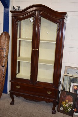 Lot 265 - 20th Century hardwood framed arch top display...