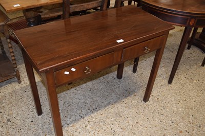 Lot 317 - 19th Century mahogany two drawer side table,...