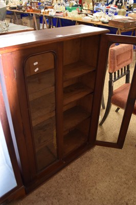 Lot 364 - Victorian mahogany two door bookcase cabinet,...