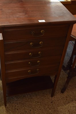 Lot 371 - Edwardian music cabinet