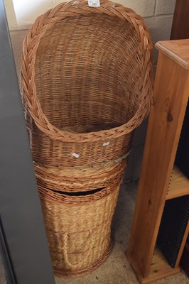 Lot 383 - Laundry basket and a dog basket (2)