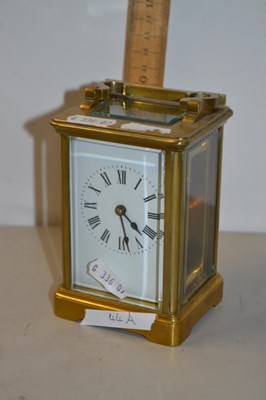 Lot 44A - 20th Century French brass cased carriage clock