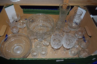 Lot 505 - Box containing various glass ware including...