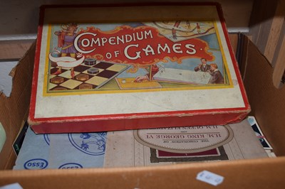 Lot 524 - Box containing vintage games...